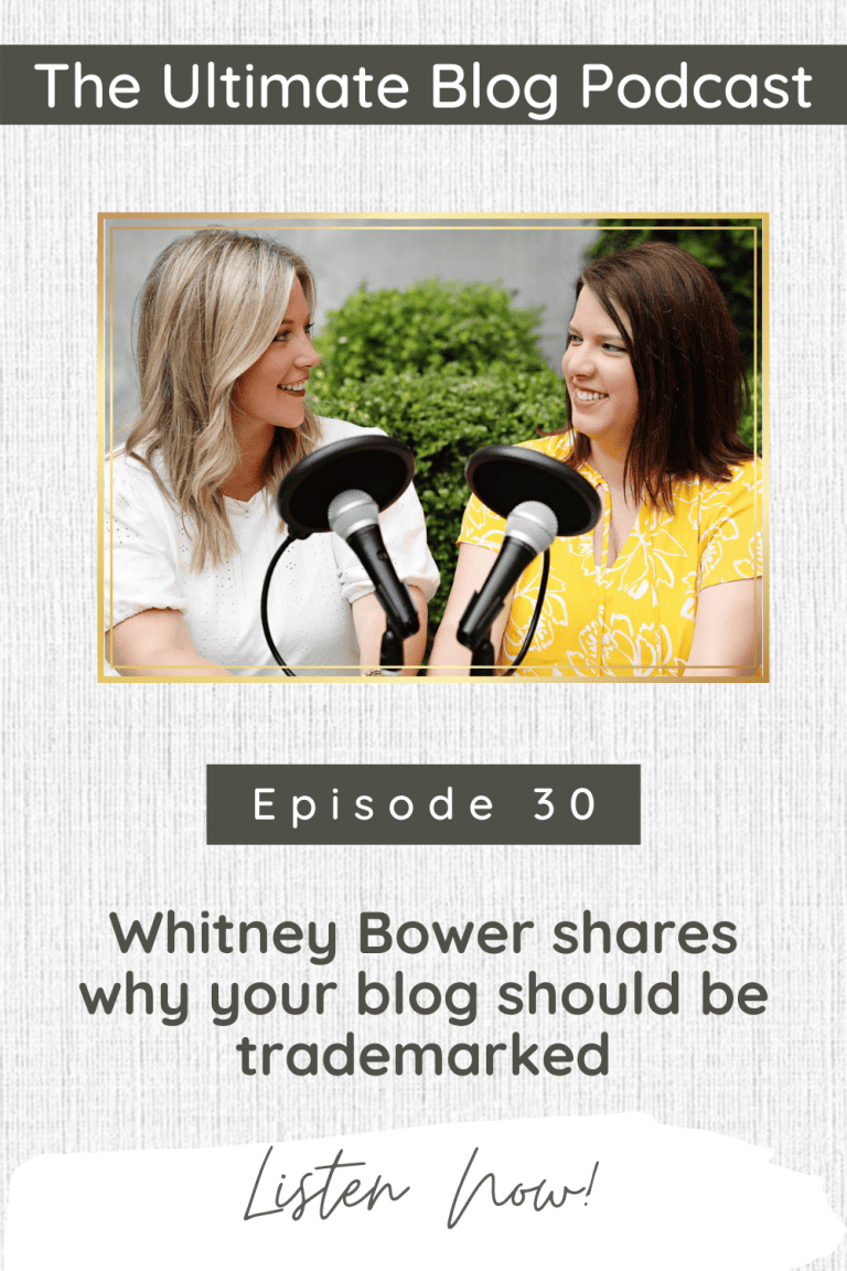 30. Whitney Bower shares why your blog should be trademarked